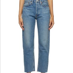 Re/Done High Rise Stovepipe Stretch, Sz. 26